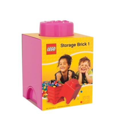 1.2 Litre Small Storage Brick - Pink