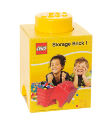 LEGO 1.2 Litre Small Storage Brick - Yellow