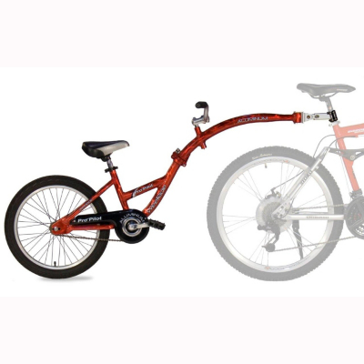 WeeRide Aluminium Tag Along Trailer Bike - Red,