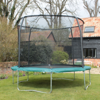 JumpKing Arrow 10ft Trampoline Combo, Black and