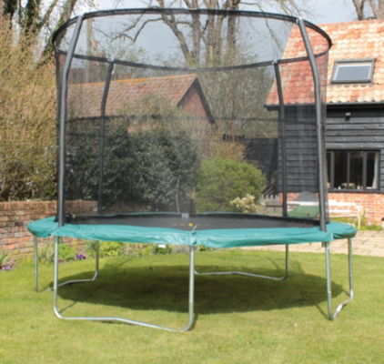 JumpKing Arrow 12ft Trampoline Combo, Black and