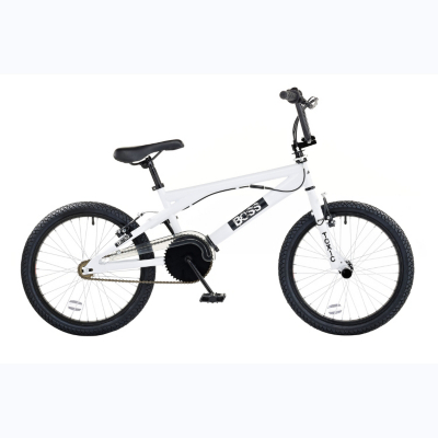 Boys 20ins Wheel Toxic BMX Bike, White