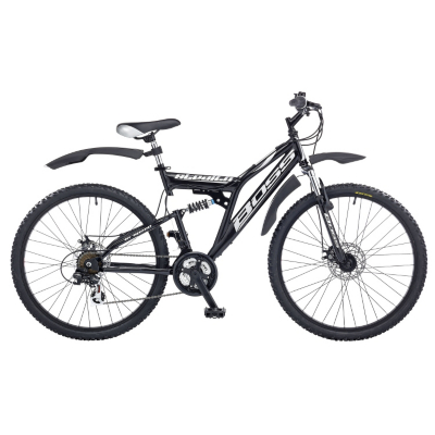 Boss Stealth Mens Bike - 26 inch Wheels, Black