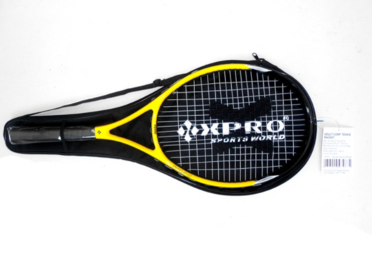 XPRO Adult Tennis Racket, Yellow and Black TP410