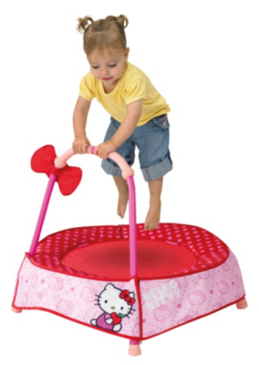 Hello Kitty Trampoline, Pink, Red and White