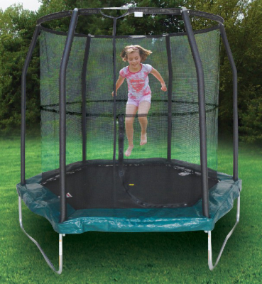 JumpKing Hexagonal Trampoline, Green YJ8813