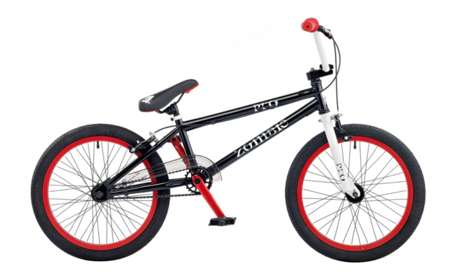 Zombie Pro BMX Bike, Black 1617W20