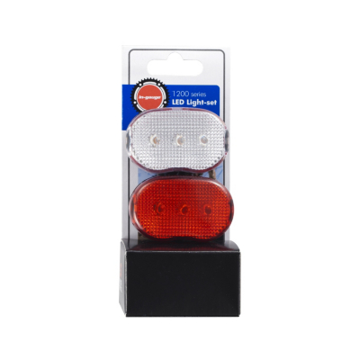 in-gauge 3 Function LED Bike Light, Red/White