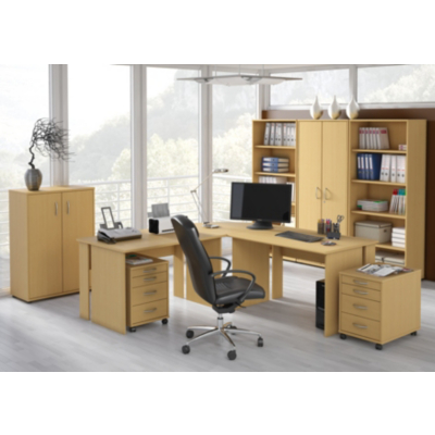 Alpha Bookcase, Beech P1E2AL01