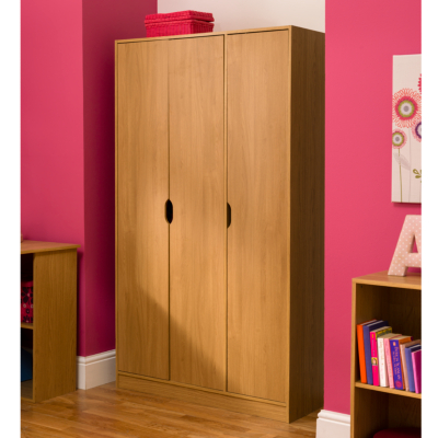 ASDA Chicago 3 Door Wardrobe, Oak