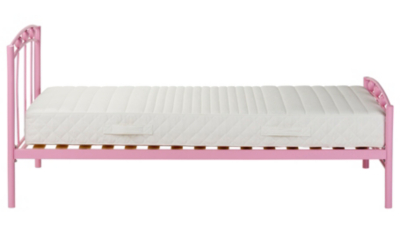 Home Hearts Bed Pink Beds at ASDA