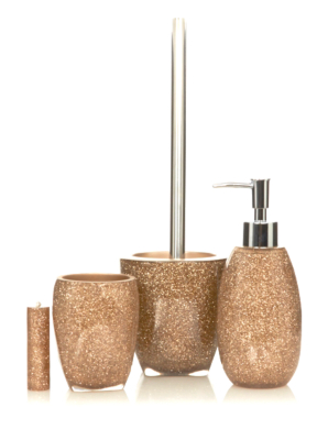 George Home Gold Glitter Bathroom Accessories  Bathroom 