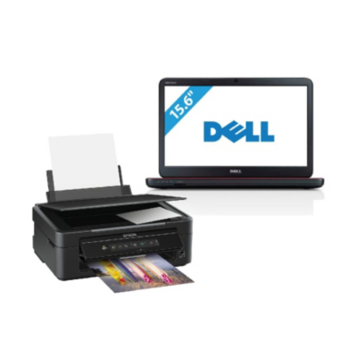 Dell Laptop and Epson SX 235W Printer
