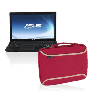 Asus LAPTOP SX155V with Targus Laptop Skin - Red