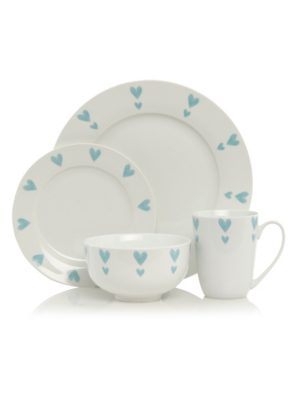 Home Hearts Dinner Set 12 Piece Dining at ASDA