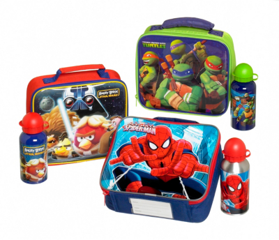 Boys Lunchbags and Bottles