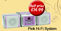 Pink Hi Fi System