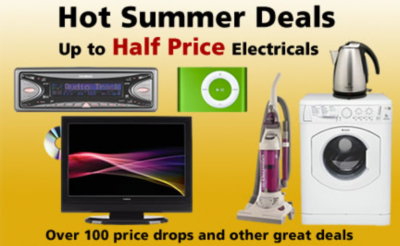 Up to Half Price Hot Summer Deals on Electricals