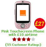 Pink Touchscreen Phone