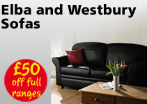 Save £50 on Elba and Westbury Sofa Ranges