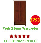 York 2 Door Wardrobe
