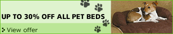Up to 30% off Pet beds