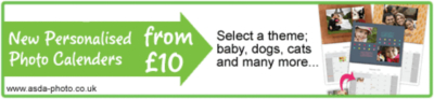 ASDA Photo New Personalised Photo Calenders