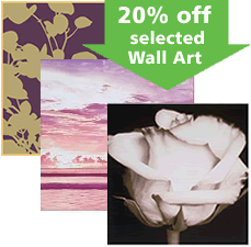 savings on selected wall art