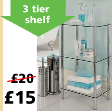 3 Tier Glass Shelf