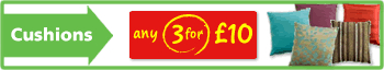3 for &pound;10 Cushions