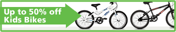 Up to 50% off Kids bikes