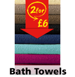 Bath Towels 2 for £6