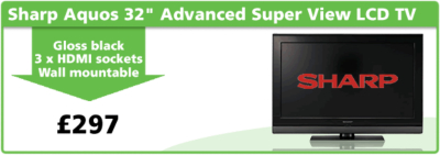Sharp Aquos LC-32SH7EBK 32" LCD TV