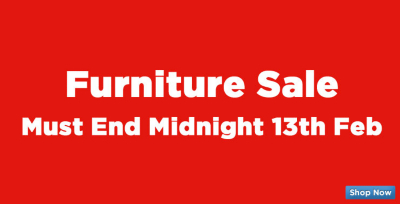 Furniture Sale until 13th Feb - Sofa, Chairs & Sofabeds