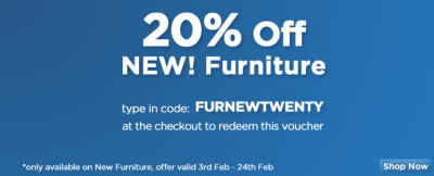 20&permil; off New Furniture