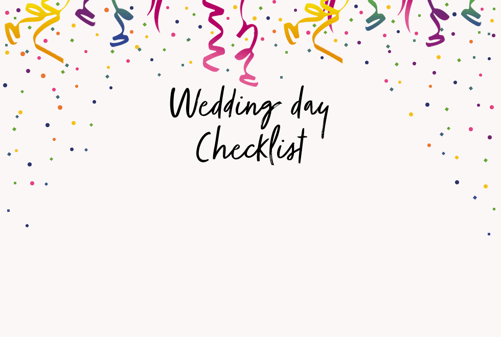 Ensure you’re prepared for the big day with our wedding day checklist at George.com  
