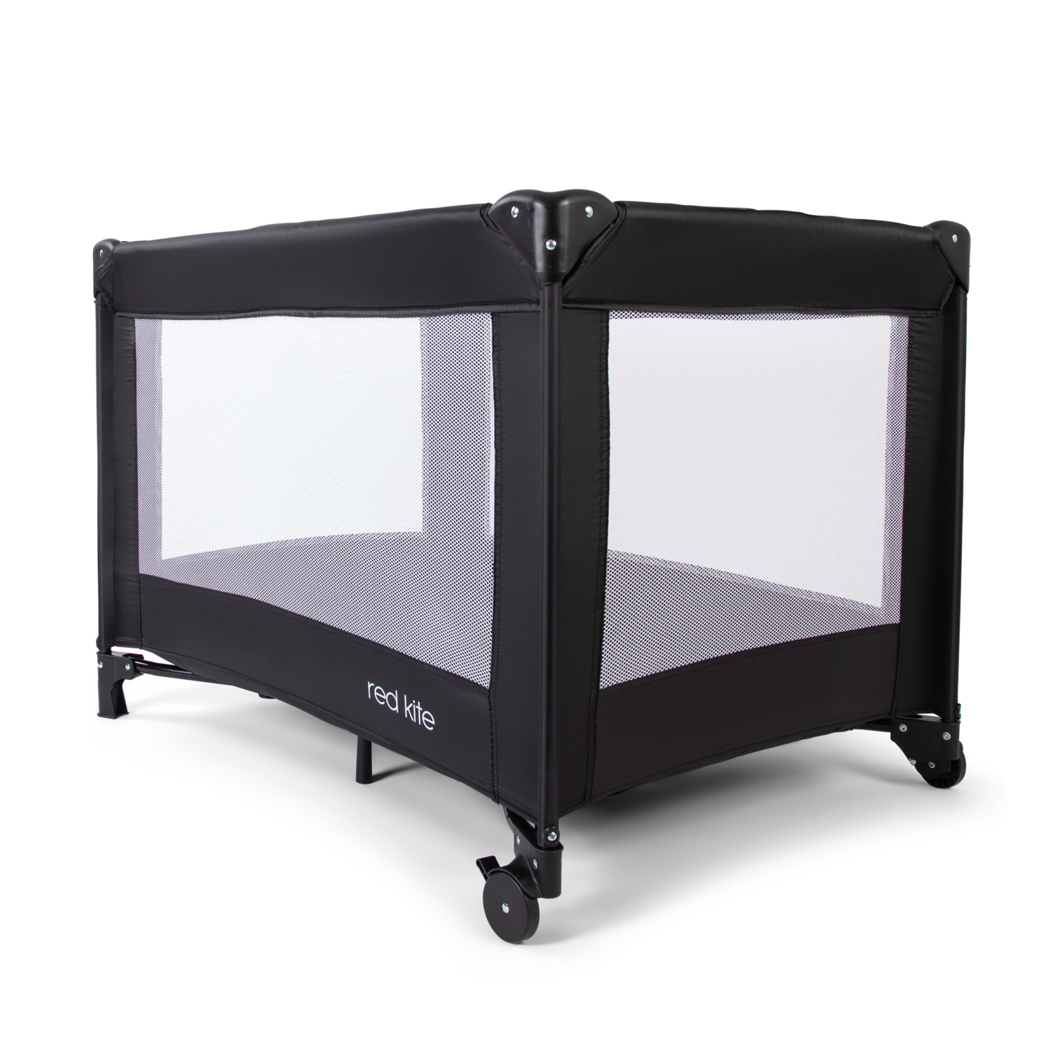 Red Kite Black Sleeptight Travel Cot