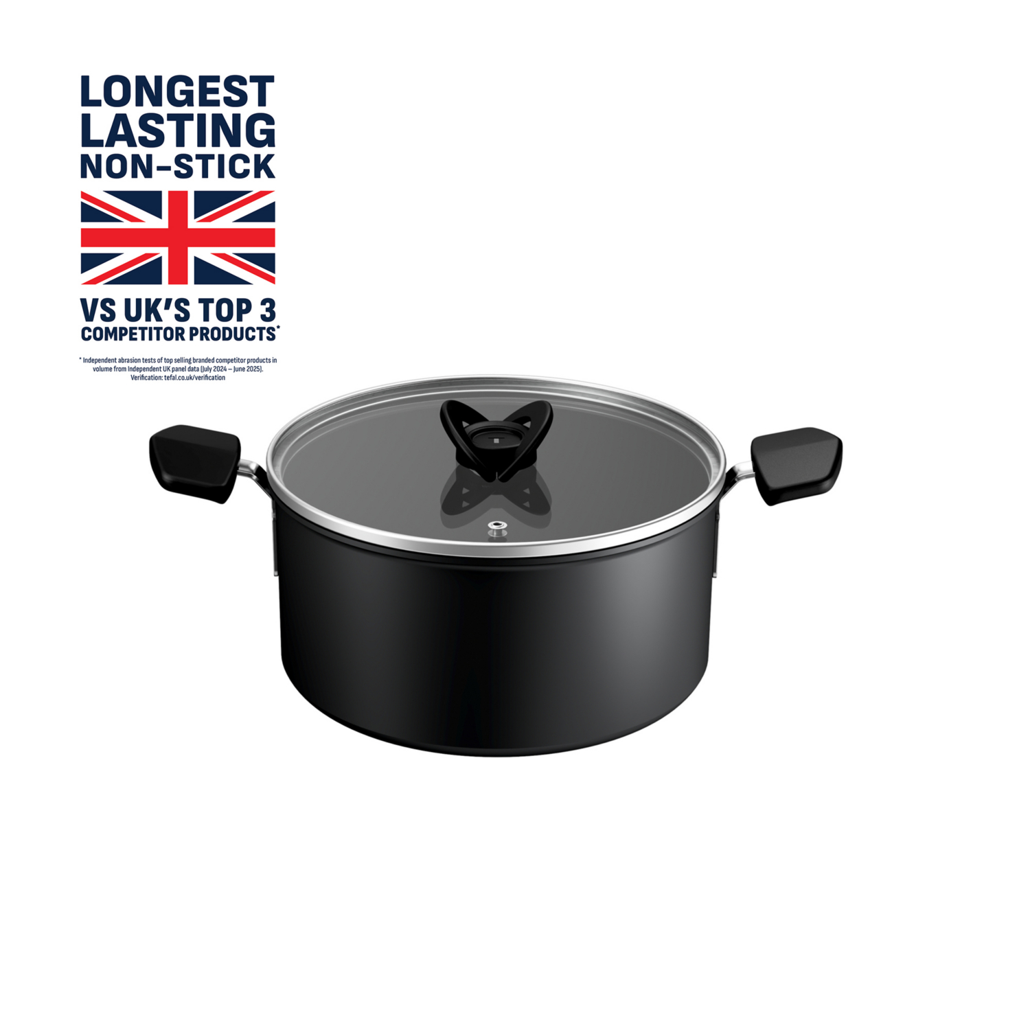 Tefal Titanium Excellence 24Cm Non Stick Stewpot Black - Black - Image 8