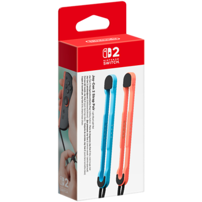 Nintendo Joy-Con 2 Straps (set of 2) Light Blue / Light Red