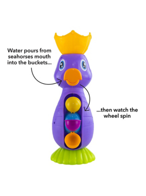 nuby seahorse bath toy