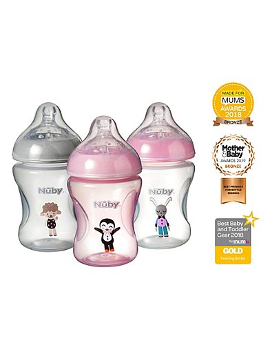 Easy Active Baby Bottle Biberon 4+ Mesi Silicone by Mam, Capacity: 330 ml  Pink 