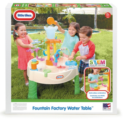 little tikes fountain factory water table asda