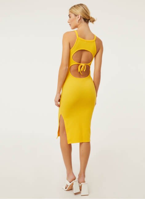 Asda shop yellow dress