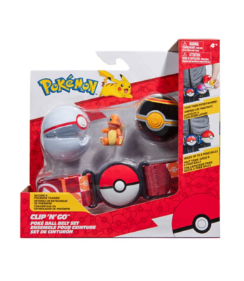 Pokémon Clip 'N Go Charmander With Poké Ball - 2 Inch Battle Figure Set