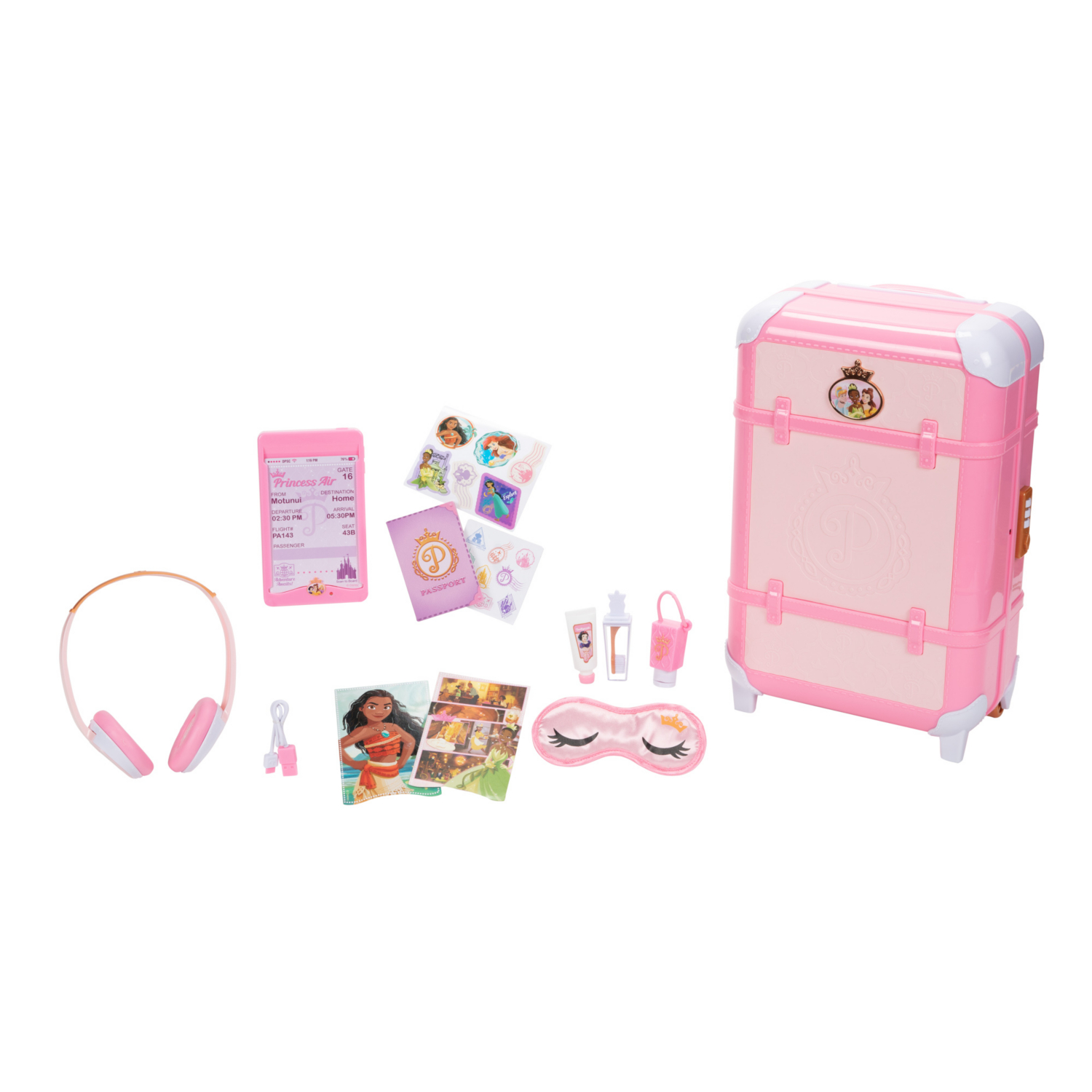 Disney Multi Princess Style Collection World Traveler Play Suitcase
