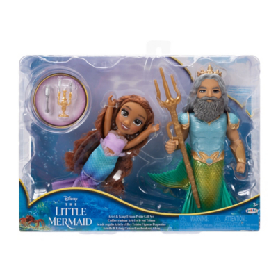 Little Mermaid Ariel King Triton Petite Gift Set Toys