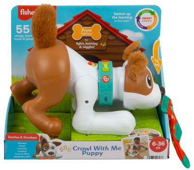 Fisher-Price 123 Crawl With Me Puppy Toys Character George