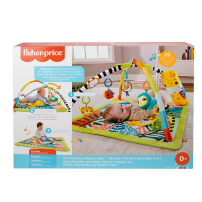 Fisher-Price 3-In-1 Rainforest Sensory Gym Baby George at ASDA