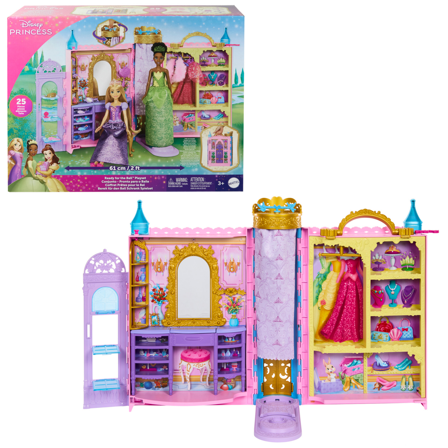 Disney Multi Princess Ready For The Ball Playset