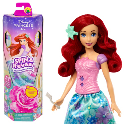 Disney Princess Ariel Spin & Reveal Fashion Doll Playset